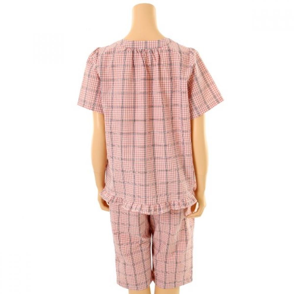 Wakoru Couple Pajama Cotton Yarn Dyed Check Wpa7150w+wpa7150m