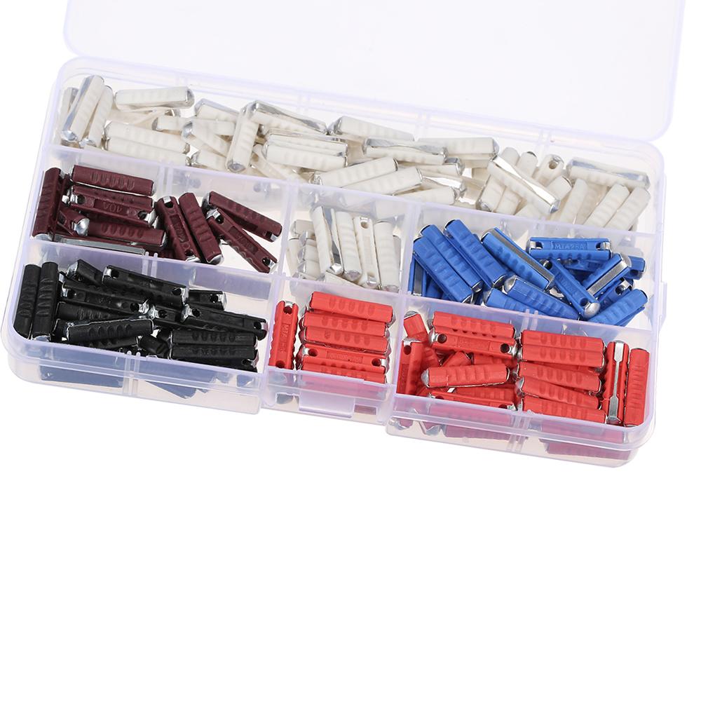 

200 шт. Ассортиментная коробка Континентальные предохранители Быстродействующий Торпедный предохранитель Классический автомобиль 5А 8А 10А 16А 25А Немецкий Европейский Автомобильный