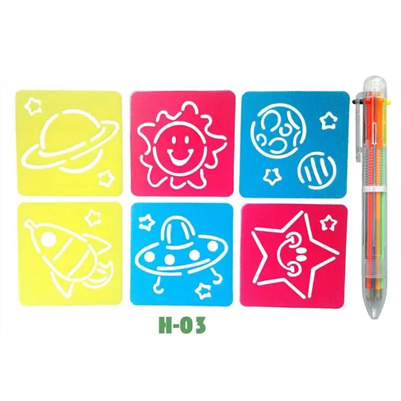 Kids Drawing Stencils Washable Reusable for Cartoon Themed Shape Template For Kid Toddlers Preschool Template Painting TMZ