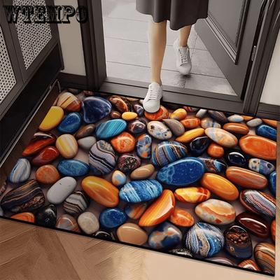 3D Kieselstein Bodenmatte Badezimmer Fußmatte Rutschfeste Badezimmer Bodenmatte Haushaltsbodenmatte