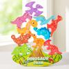Happy Stacking Dinosaurs,Wooden Stacking Toy For Toddlers, Colorful Dinosaur Balancing Activity Toy, Improves Fine Motor Skills And Dexterity