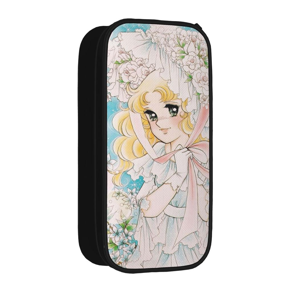 Fashion Candy Candy Pencil Case Kawaii Romantic Pencilcases Pen for Student Large Storage Bags Students School Zipper Stationery