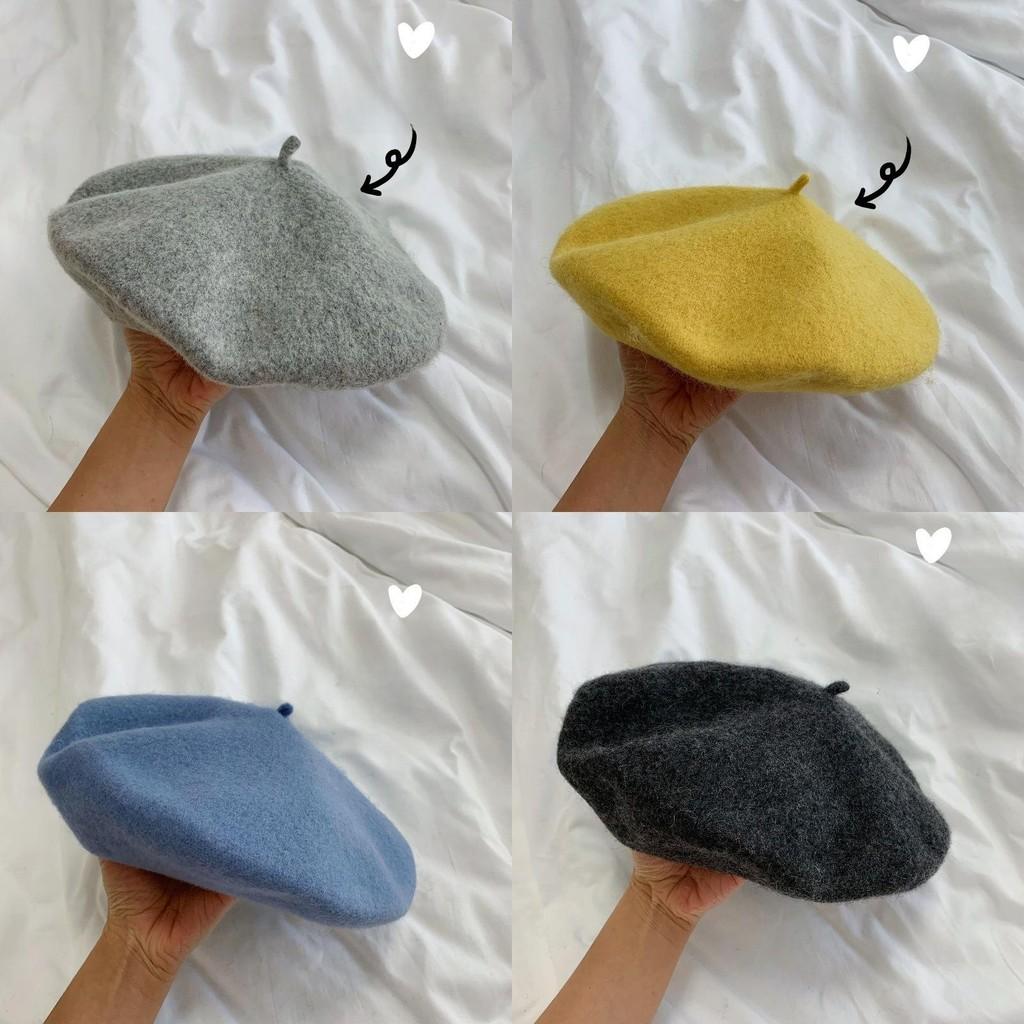 Korean Vintage Cotton Beret Hat With Breathable Design For Women Summer Style