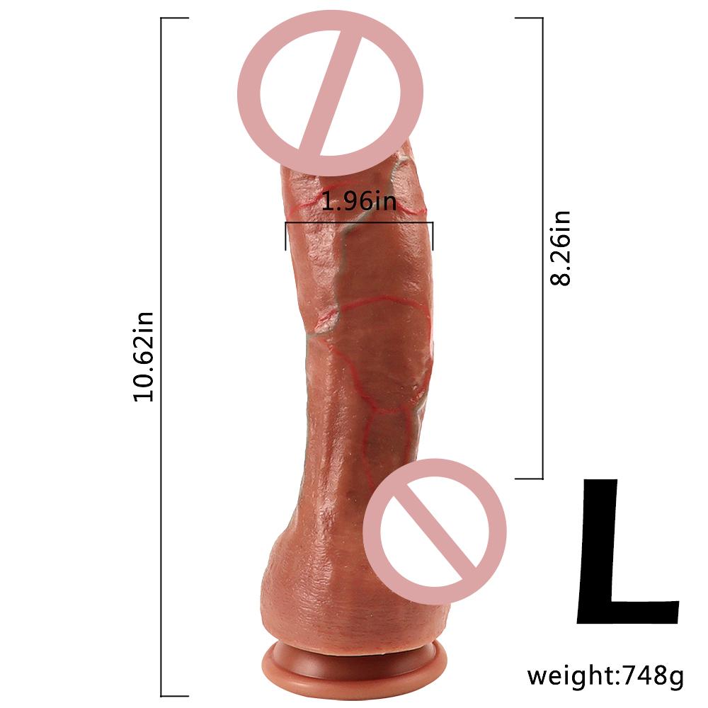 Big Realistic Silicone Dildo Lifelike Soft Manual Cock Penis Sex Toy for Women Gay Strong Suction Anal Vagina G Spot Stimulation