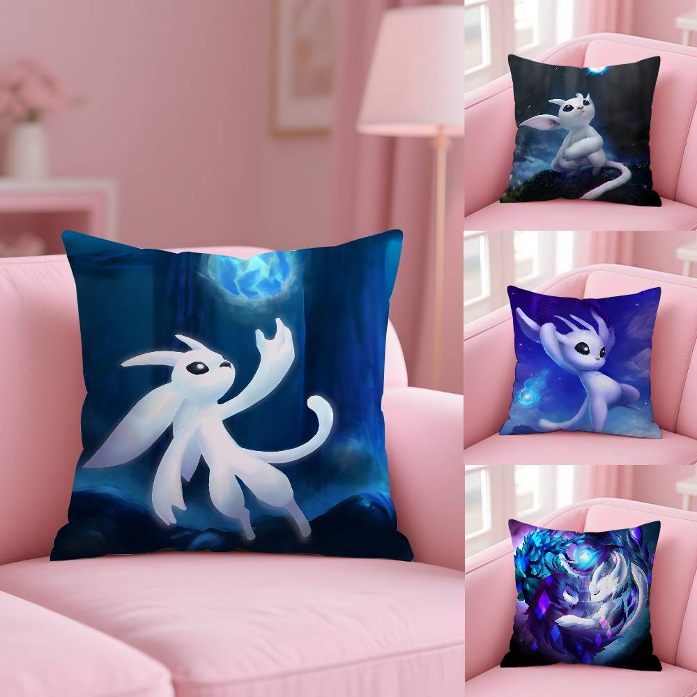 Spiel O-Ori Und Der B-Blinde Wald Kissenbezug Milbenschutz Kissenbezug Verdeckter Reißverschluss Seidig Plüsch Sofa