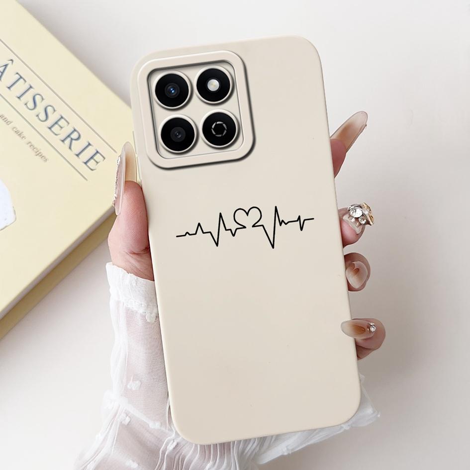 For Honor X7c 4G Case ALT-LX2 Shockproof Cover Sweet Girls Love Heart Soft Liquid Silicone Phone Cases For Honor 200 Smart Coque