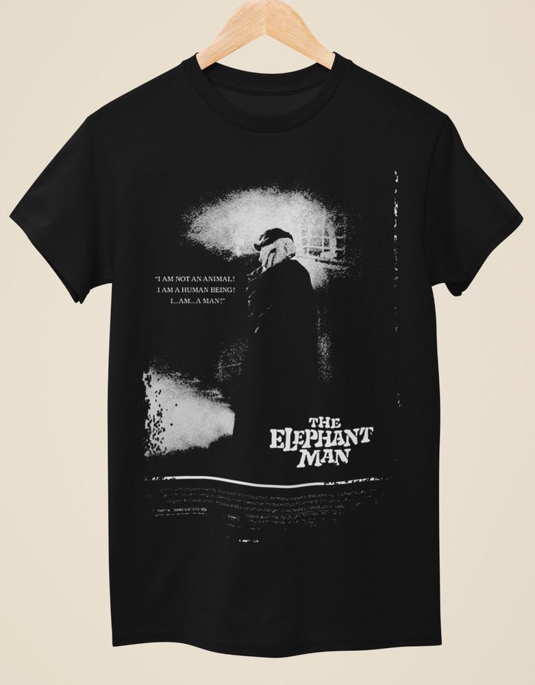 The Elephant Man  Movie Poster Inspired Unisex Black TShirt Unisex T-Shirt S
