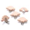 1Pcs Cute Animal Style Wood Natural Pacifier Chain Anti-Drop Beech Wood Dummy Clip DIY Essential Nipple Chain Accessories