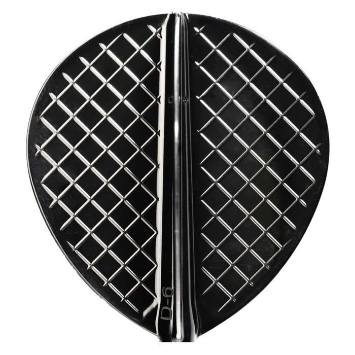 Cosmo Darts Flechettes Flightss Flights Pro D-6 Black
