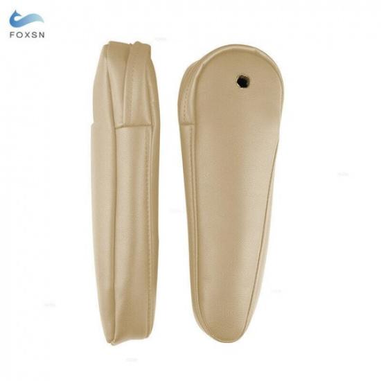 2x Beige Side Seat Armrest Handle Leather Cover For Toyota Previa Estima 06-16