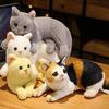 31cm Realistic Plush Cat Doll Soft Stuffed Kitten Toy In Pure Grey White Yellow And More For Kids' Pet Collection