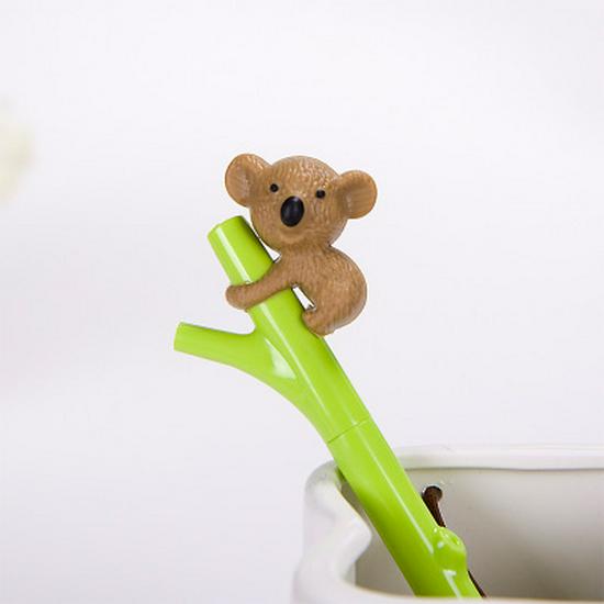 Korean Cute Cartoon Animals Gel Pen - 0.5mm Black Ink Stationery
