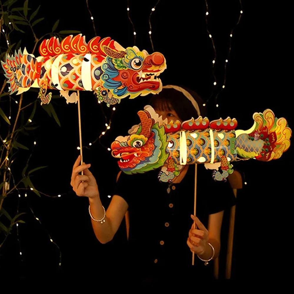 3D Koi Dragon Dance Lantern Paper Middle Autumn Festival Lantern Goldfish Lanterns  Moon Festival