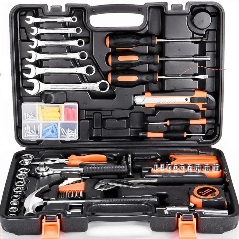 

Beiyou 130-Piece DC Powered Woodworking & Electrician Tool Kit CN plug (adapter included)