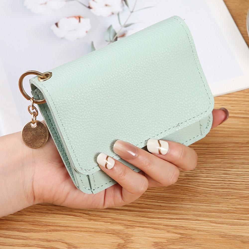 Ladies Wallet Compact Coin Purse Multifunctional Wallet Soft Korean Wallet For Daily Use Pocket Travel
