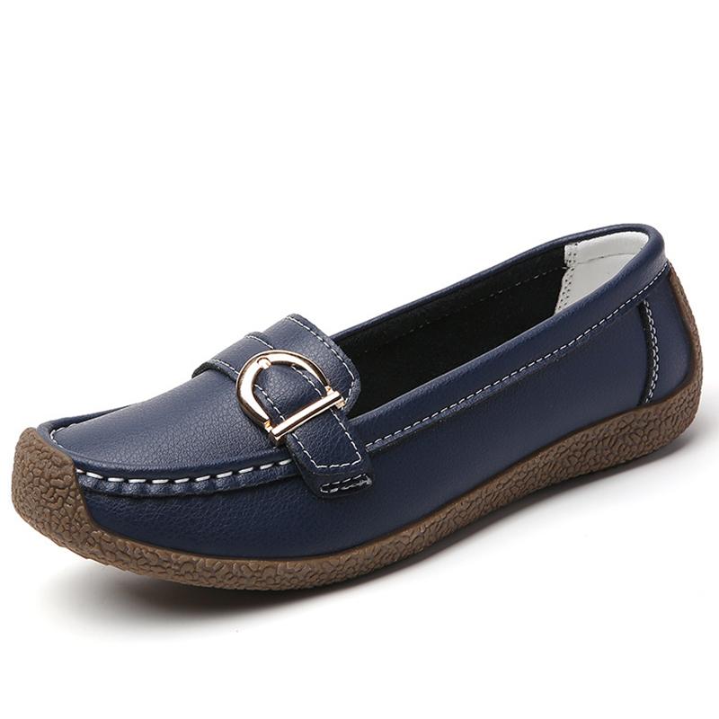 Loafer Damen Outdoor Damen Flache Schuhe Slip-On Designerschuhe Atmungsaktive Damen Mokassins Krankenschwester Tenis Übergröße