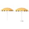 Adjustable Beach Patio Umbrella Replacement Canopy for Outdoor Table