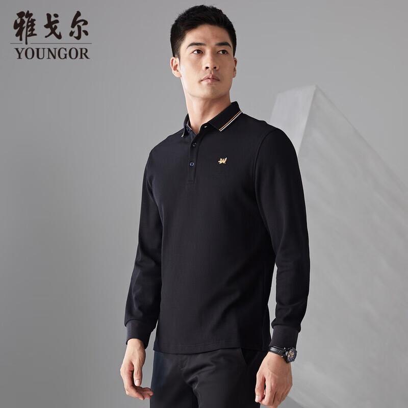 YOUNGOR Men s Autumn/Winter Long-Sleeve T-Shirt S