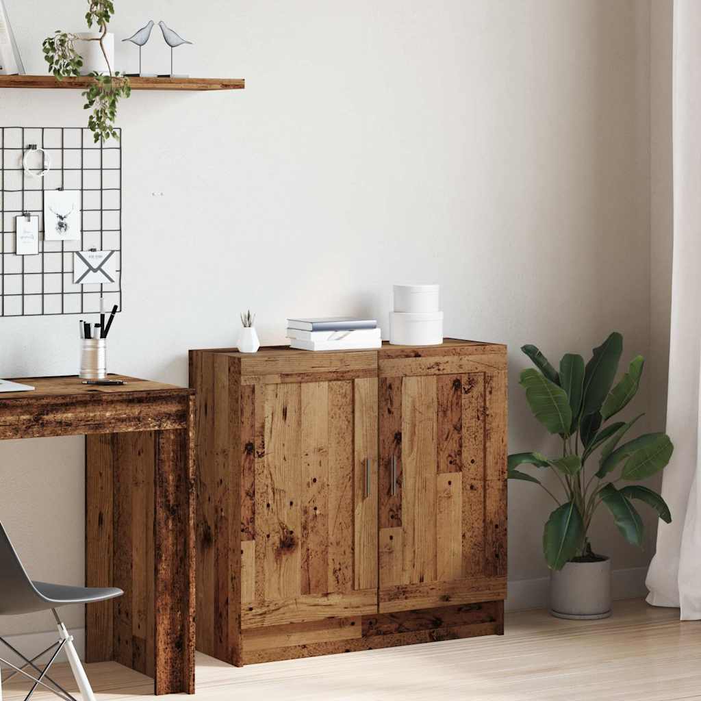 Bookshelf Vintage Wood Look 82.5 X 30.5 X 80 Cm Engineered Wood