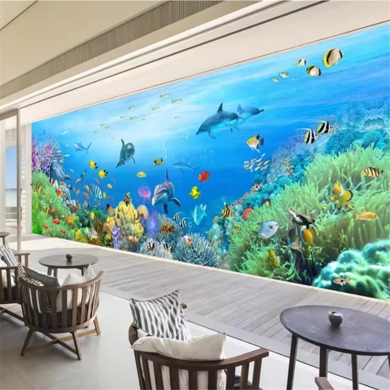Wallpaper 3d Mural Underwater World Background Wall Living Room Bedroom Children Room Wallpaper