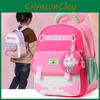 Color Spliced Printed Children Backpack Casual Outdoor Schoolbag Trendy