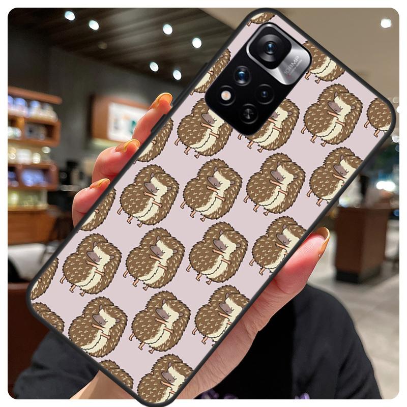 Kawaii Hedgehog Heart Cute Case For Xiaomi Redmi Note 12 11 10 8 9 Pro Note 12S 9S 10S 11S Cover For Redmi 10C 12C 9C