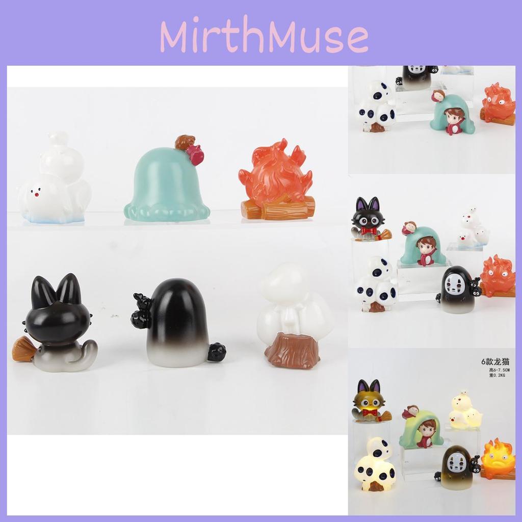 Adorable Studio Ghibli Character Figures Including Ponyo No Face And White Spirit Fun Toy Collection