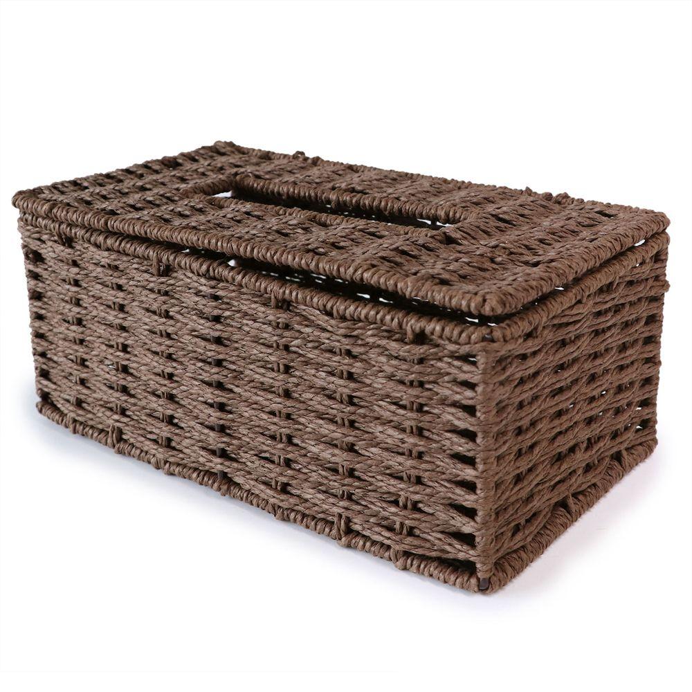 Home Rustic Car Organizer Natural Tissue Holder Paper Towel Dispenser Napkin Box Wipes Storage Case