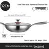 ZHI SHI 36cm Gehammerter Titan Wok