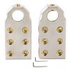 Pair Battery Terminals Kit Positive Negative Auto Battery Clamps Pile with M8 M10 Wrench