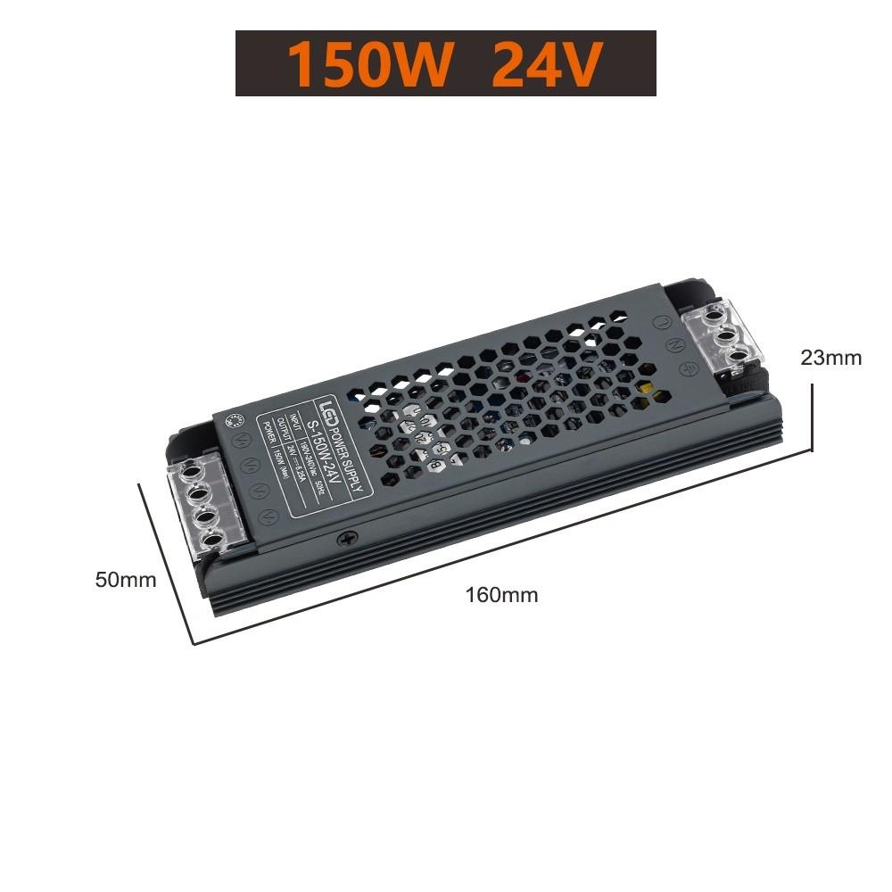 Upgrade Aluminium Alloy LED Driver Household 12V/24V Power Supply Portable Light Transformers for LED Light Strip