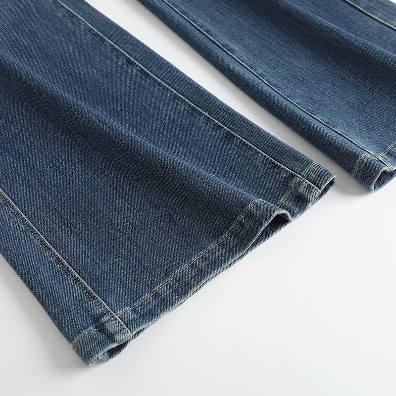 Wudao Women's High-Waist Flare Jeans