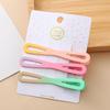 Dopamine Korean Minimalist Milk Coffee Hairpin for Women - Seamless Edge Side Bangs Clip for Frizzy Hair