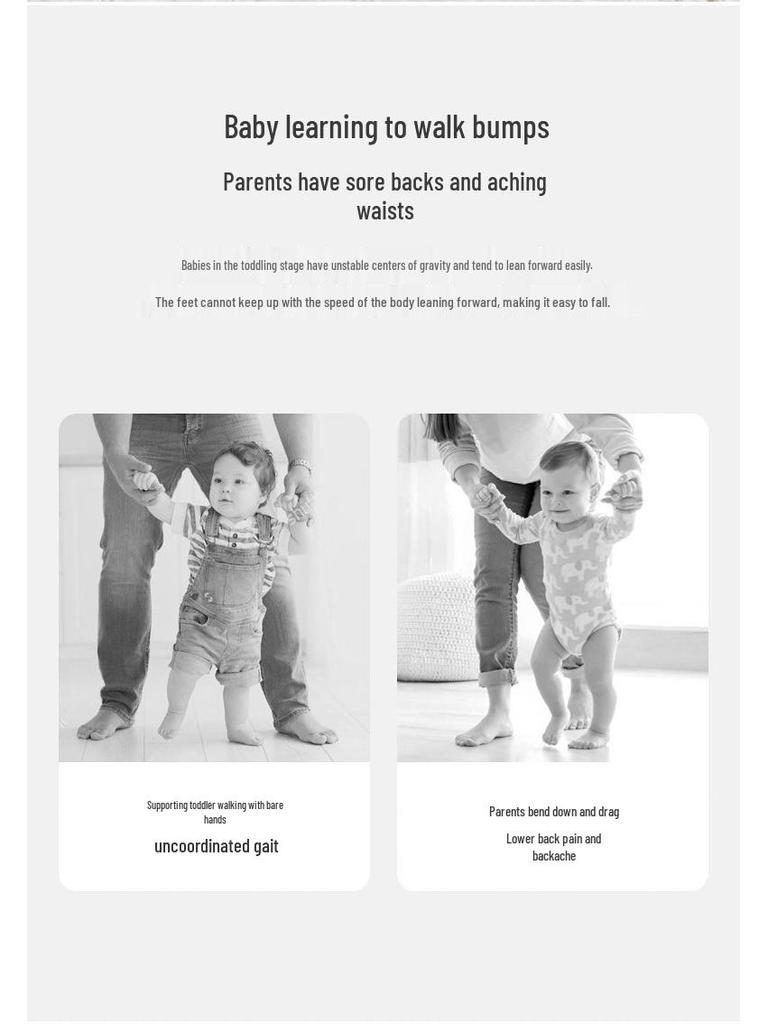 Breathable Anti-Fall Baby Walker & Lumbar Support Leash for Toddlers