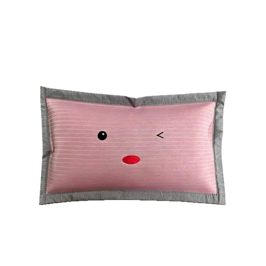 Cartoon Ice Silk Cooling Pillowcase for Kids, 30x50cm - Summer-Friendly & Ideal for Kindergarten