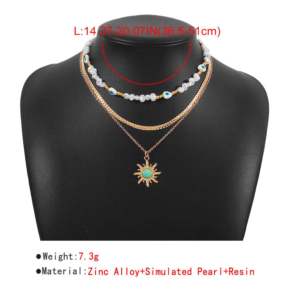 Women European Fashion Pearl Clavicle Necklace Choker Color Rice Bead Bohemian Style Necklace For Women Jewelry