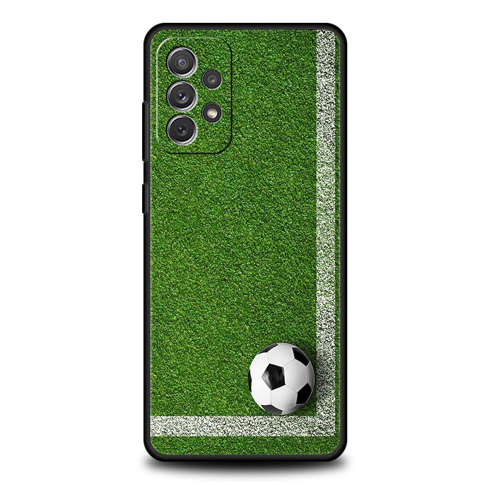 Case For Samsung A15 A13 A51 A71 A41 A31 A21S A03S A05 A12 A32 A52 A23 A25 A33 A53 A73 5G Cover Football Passion Soccer Ball