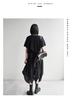 2025 Summer Striped Patchwork Loose-Wear Women's Wide-Leg Cropped Drop-Crotch Pants