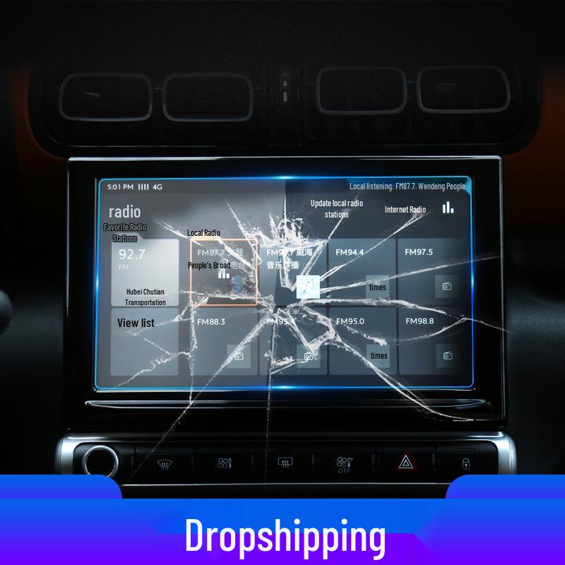 Citroen C5X Navigation Tempered Film: Center Console Protective Screen for C4I