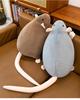 Gray Fancy Rat Plush Doll - Cute Simulation Stuffed Toy & Sleeping Pillow Gift