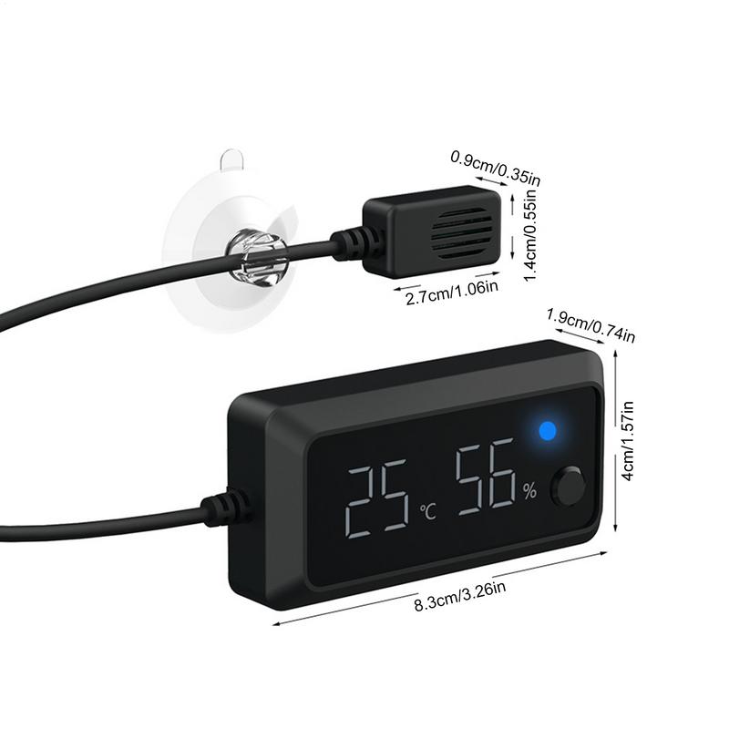 Reptile Temp And Humidity Gauge Digital Hygrometer Humidity Gauge Digital Reptile Temp and Humidity Gauge Hygrometer for Reptile