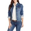 Fashion Women's Casual Slim Slimming Denim Jacket Blouse Top With Pockets