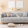 Solid Color Quilted Sofa Covers Universal Thicked Sofa Cushion Cover All Seasons Sofa Slipcover Couch Back Towel Xmas Home Decor