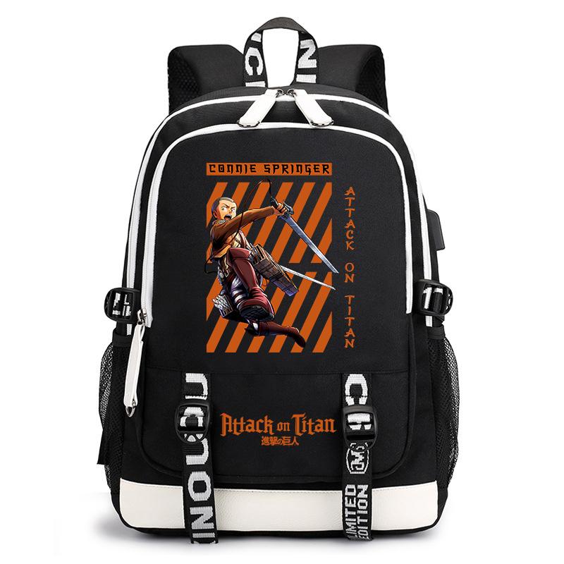 Attack on Titan Anime Print Student Backpack Casual Daypack for Boys Girls School Bag Lightweight Durable