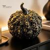 Gifts for Dark Aesthetic Lovers 3D Printed Halloween Skull Pumpkin Decorations, Skeleton Head Desktop Ornament, Decorative Relief Crafts Table