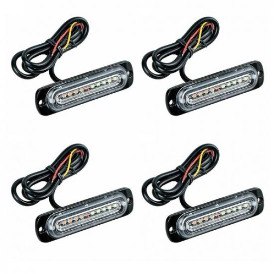 10LED Light Emergency Hazard Flashing Warning Lights Car Tow Truck Strobe 8Pcs
