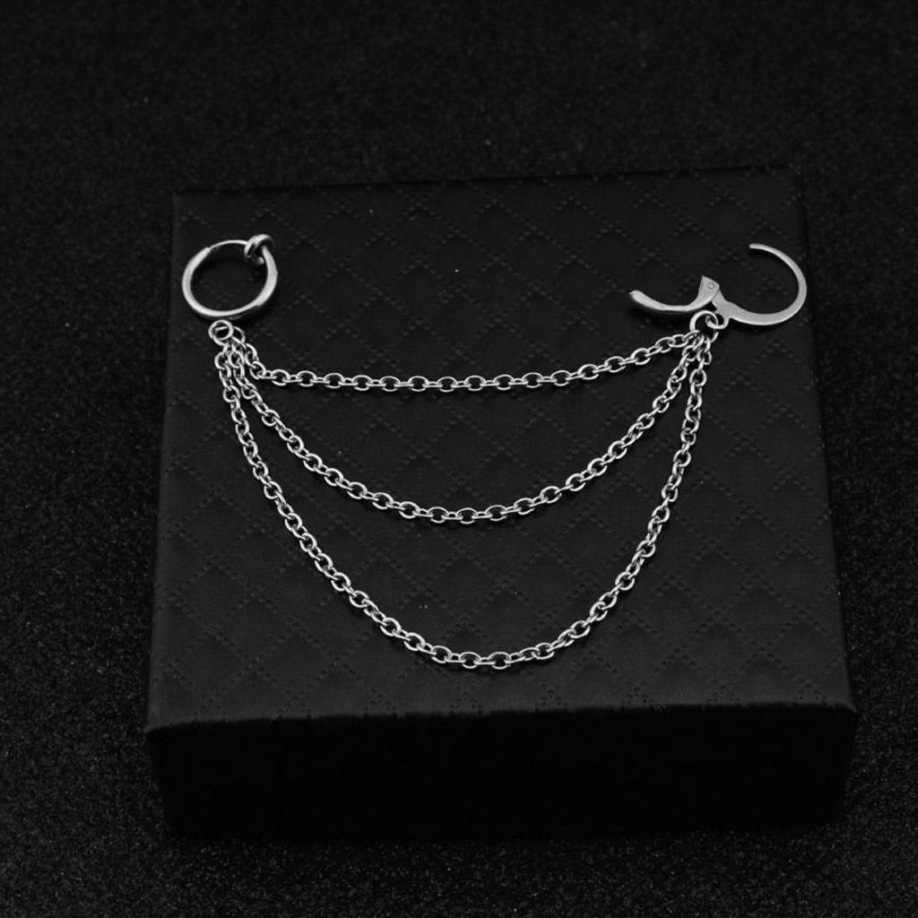 Fashion Dangle Earring Korean Boy Album Chain Earrings All-match Surprise Gift