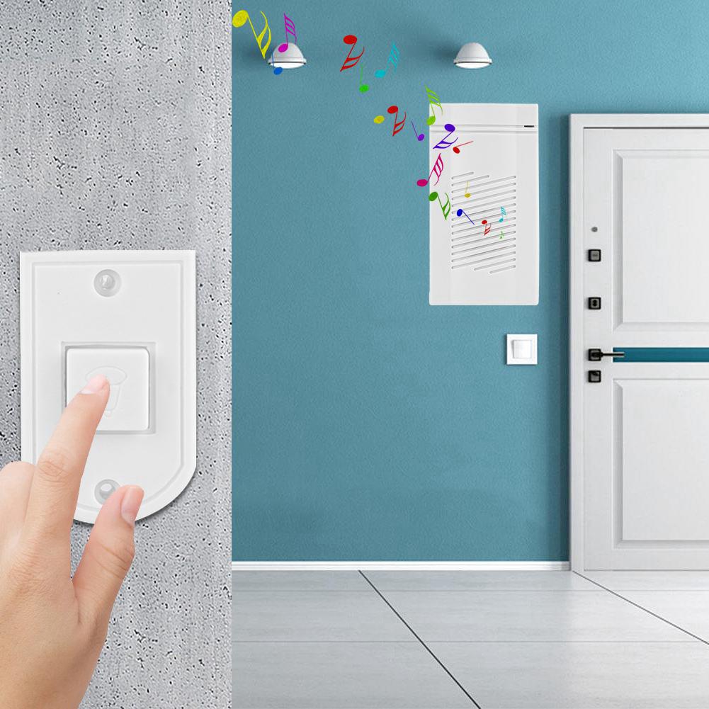 Wire Doorbell School Hospital Laboratory Ring Bell Chime ABS Wall Mounted