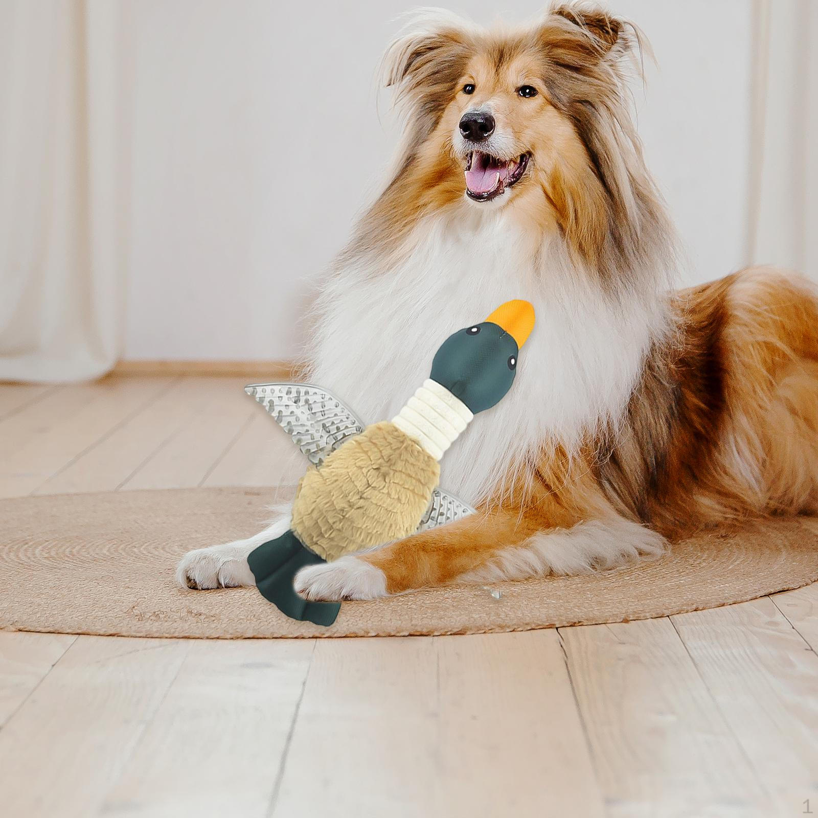 

Geese Squeaky Dog Toy with Squeakers ing Cuddling Exercise for Small Medium Dogs Puppy Pet светло-коричневого