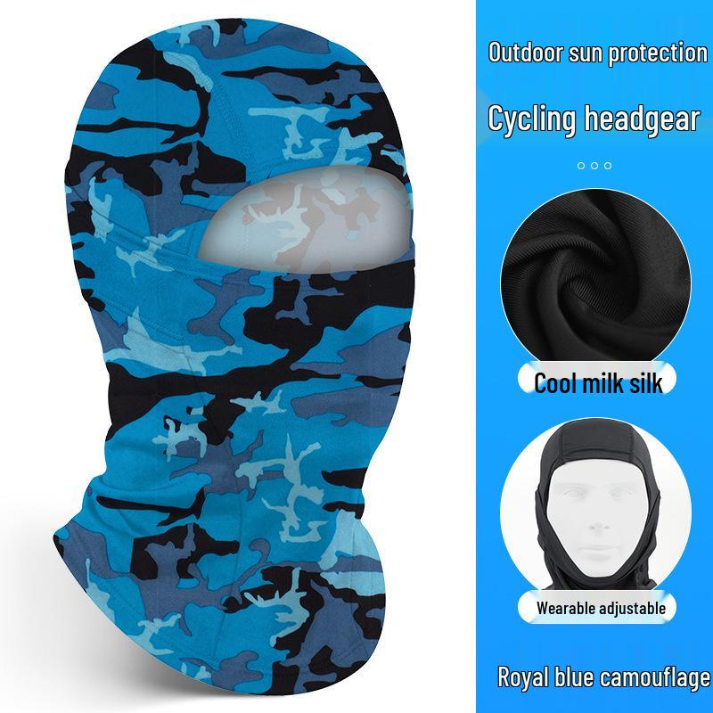 Quick-Dry Multifunctional Summer Cycling Face Mask: Breathable, Sun-Protective, Ice Silk Balaclava & Headband